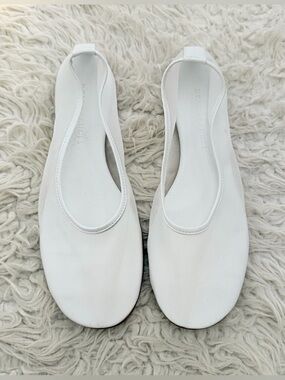 Dear Frances Balla Mesh Ballet Flats - White